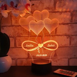 LED-Lampe mit Lasergravur